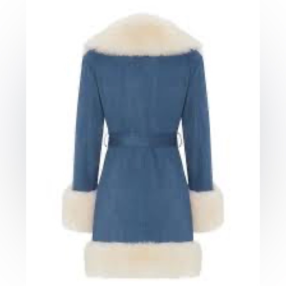SOLD Charlotte Simone Dolly Coat in Blue NWT - Picture 4 of 4